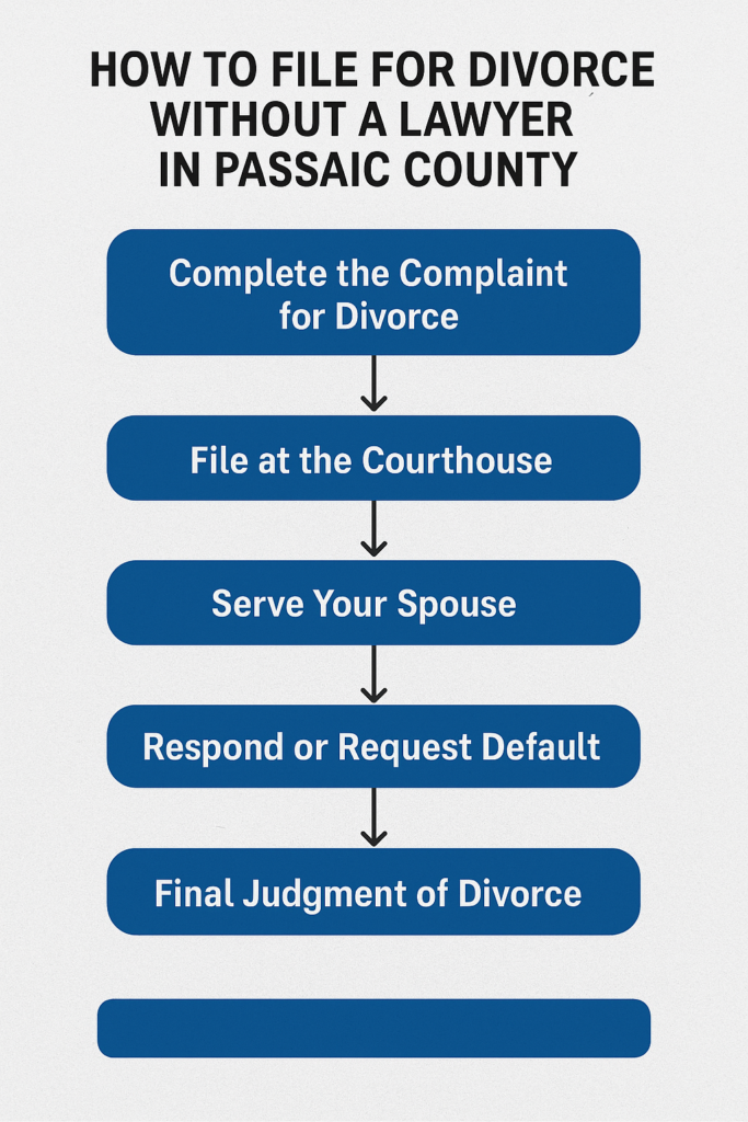 How to File for Divorce Without a Lawyer in Passaic County