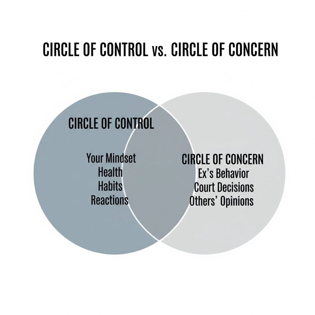 Circle of Control vs. Circle of Concern” infographic